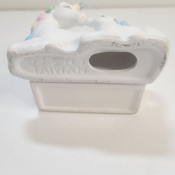 Vintage JSNY Unicorn Mom & Baby Pastel Kawaii Card Holder Desk Office - Picture 13 of 14